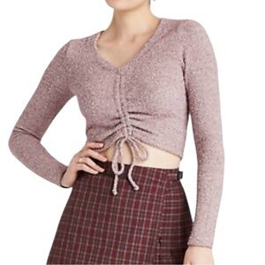 28. 5/$20 WILD FABLE | NWT Plush Adjustable Crop Long Sleeve SZ:S